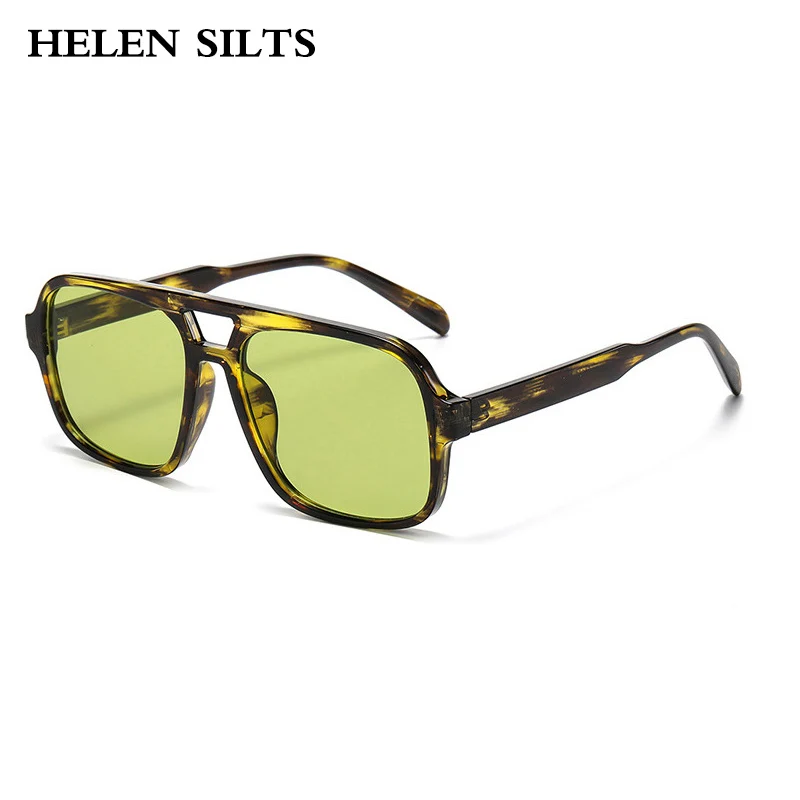 Vintage Double Bridges Square Sunglasses Women Men Fashion Leopard Green Shades UV400 Sun Glasses Female Punk Eyewear
Vintage Double Bridges Square Sunglasses Women Men Fashion Leopard Green Shades UV400 Sun Glasses Female Punk Eyewear