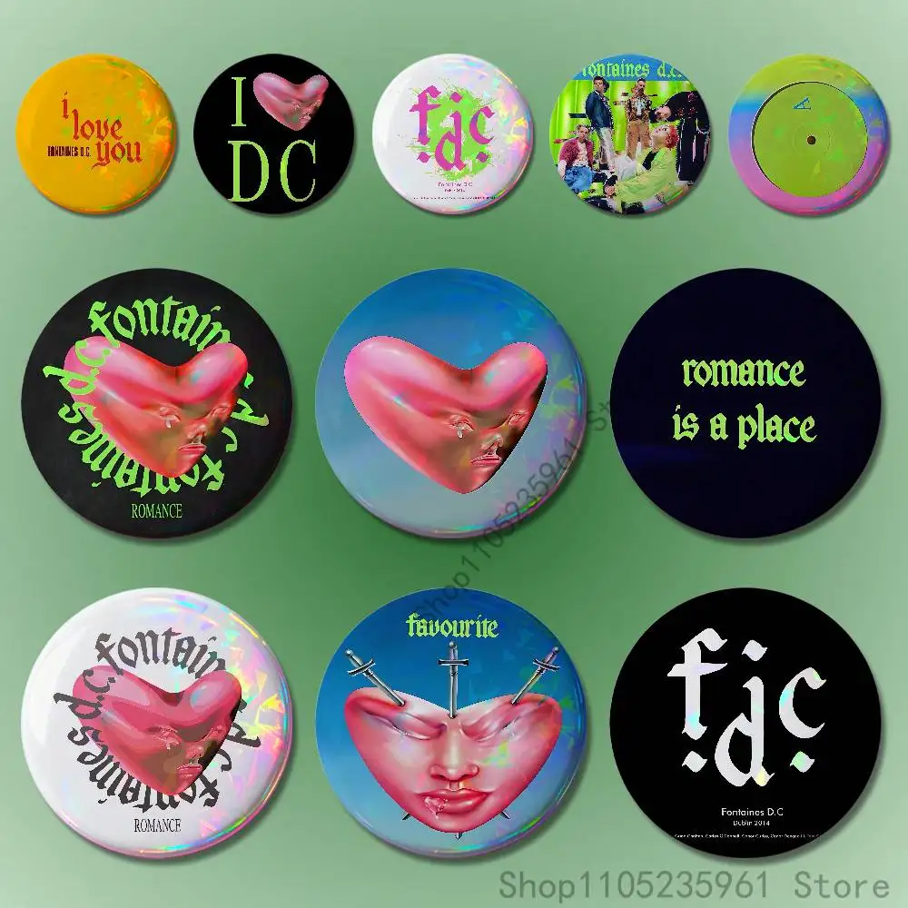 Fontaines DC Romance Pin Tinplate Round Brooch Cosplay Nijigen Otaku Culture Badges 58mm 44mm 32mm 75mm 25mm
Fontaines DC Romance Pin Tinplate Round Brooch Cosplay Nijigen Otaku Culture Badges 58mm 44mm 32mm 75mm 25mm