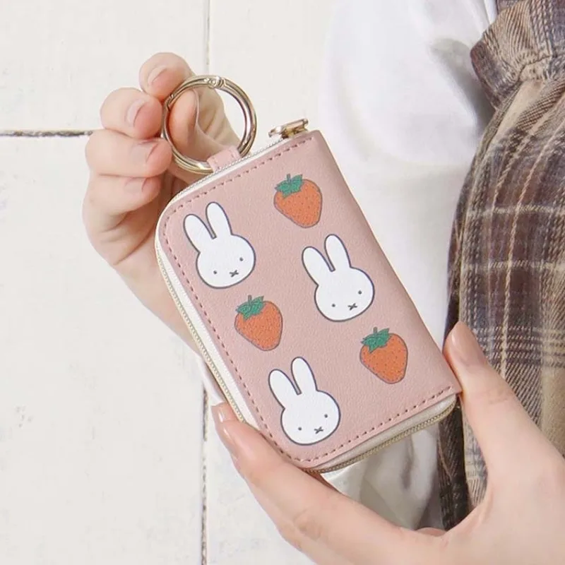 Hot Cute Miffy Series Strawberry Pattern Coin Purse Cartoon Creativity Exquisite Portable PU Material Card Package Birthday Gift
Hot Cute Miffy Series Strawberry Pattern Coin Purse Cartoon Creativity Exquisite Portable PU Material Card Package Birthday Gift