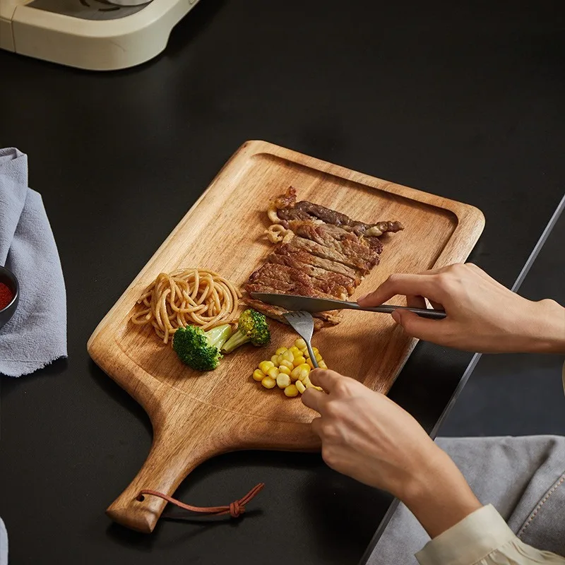 Beef Steak Plate, Wooden Pizza, Wooden Steak Board Tableware, Wooden Tray, Western Cuisine Plate with Handle
Beef Steak Plate, Wooden Pizza, Wooden Steak Board Tableware, Wooden Tray, Western Cuisine Plate with Handle