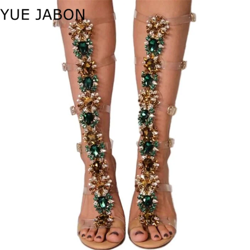 Fashion Crystal Rhinestone Open Toe Booties Buckle Strap High Heels Summer Sandals Boots Multicolor Diamond Sexy Ladies Stiletto
Fashion Crystal Rhinestone Open Toe Booties Buckle Strap High Heels Summer Sandals Boots Multicolor Diamond Sexy Ladies Stiletto