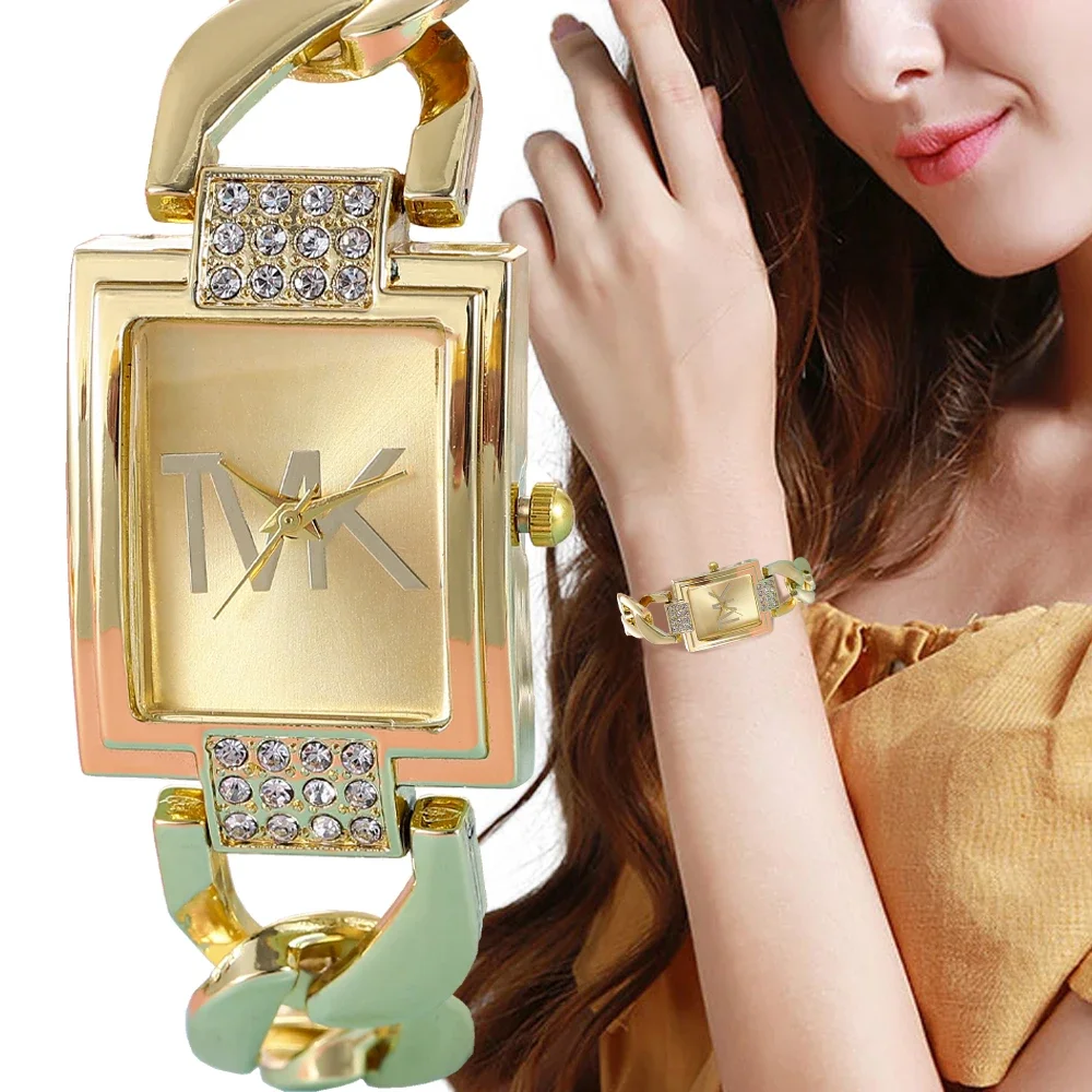 Luxury Brand Women's Watch Fashion Elegant Style Metal Strap Square Trendy Quartz Watch for Women Woman's Wristwatch Clock
Luxury Brand Women's Watch Fashion Elegant Style Metal Strap Square Trendy Quartz Watch for Women Woman's Wristwatch Clock