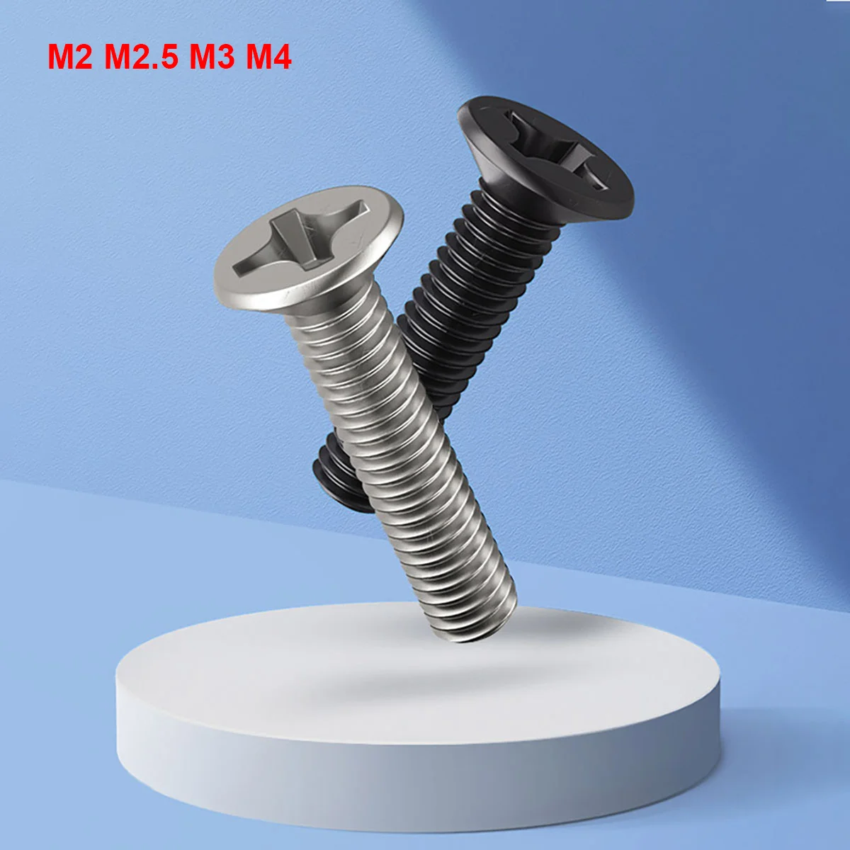 100 Pcs Cross Recessed Flat Head Screws Glasses Notebook Computers Nickel Plated Galvanized Carbon Steel Screws M2 M2.5 M3 M4
100 Pcs Cross Recessed Flat Head Screws Glasses Notebook Computers Nickel Plated Galvanized Carbon Steel Screws M2 M2.5 M3 M4