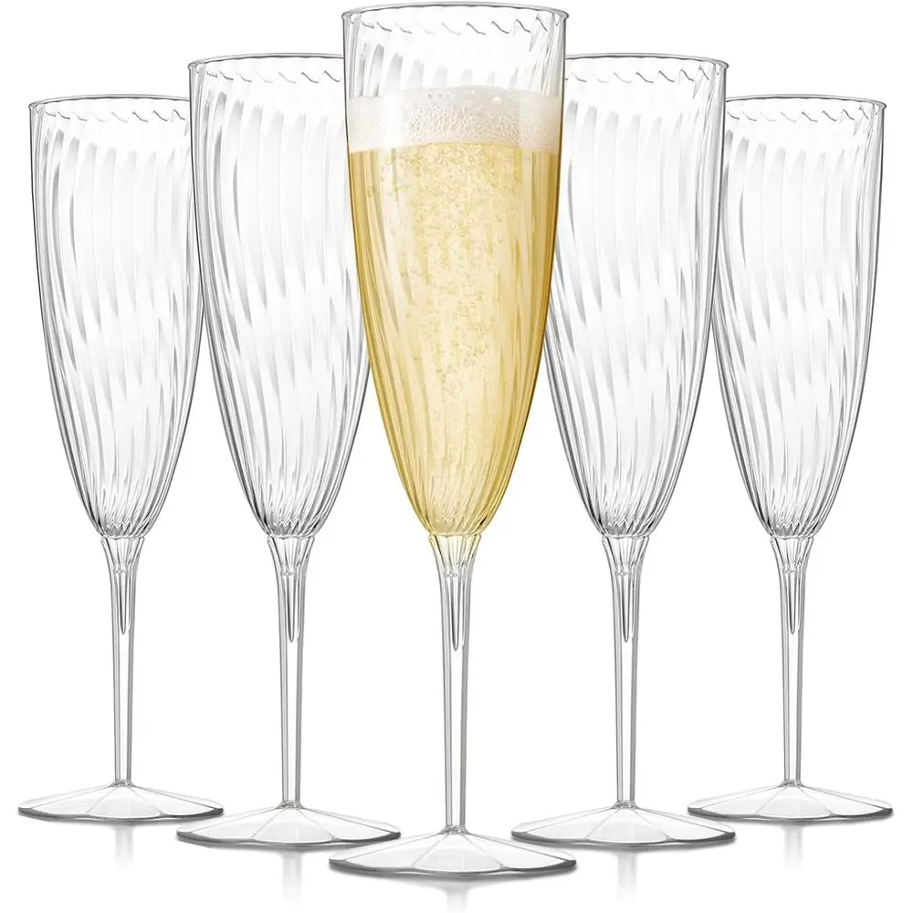 48 PCS Disposable 6 Oz Clear Plastic Champagne Flutes for Weddings Parties Drinking Toasting Home Daily Life
48 PCS Disposable 6 Oz Clear Plastic Champagne Flutes for Weddings Parties Drinking Toasting Home Daily Life