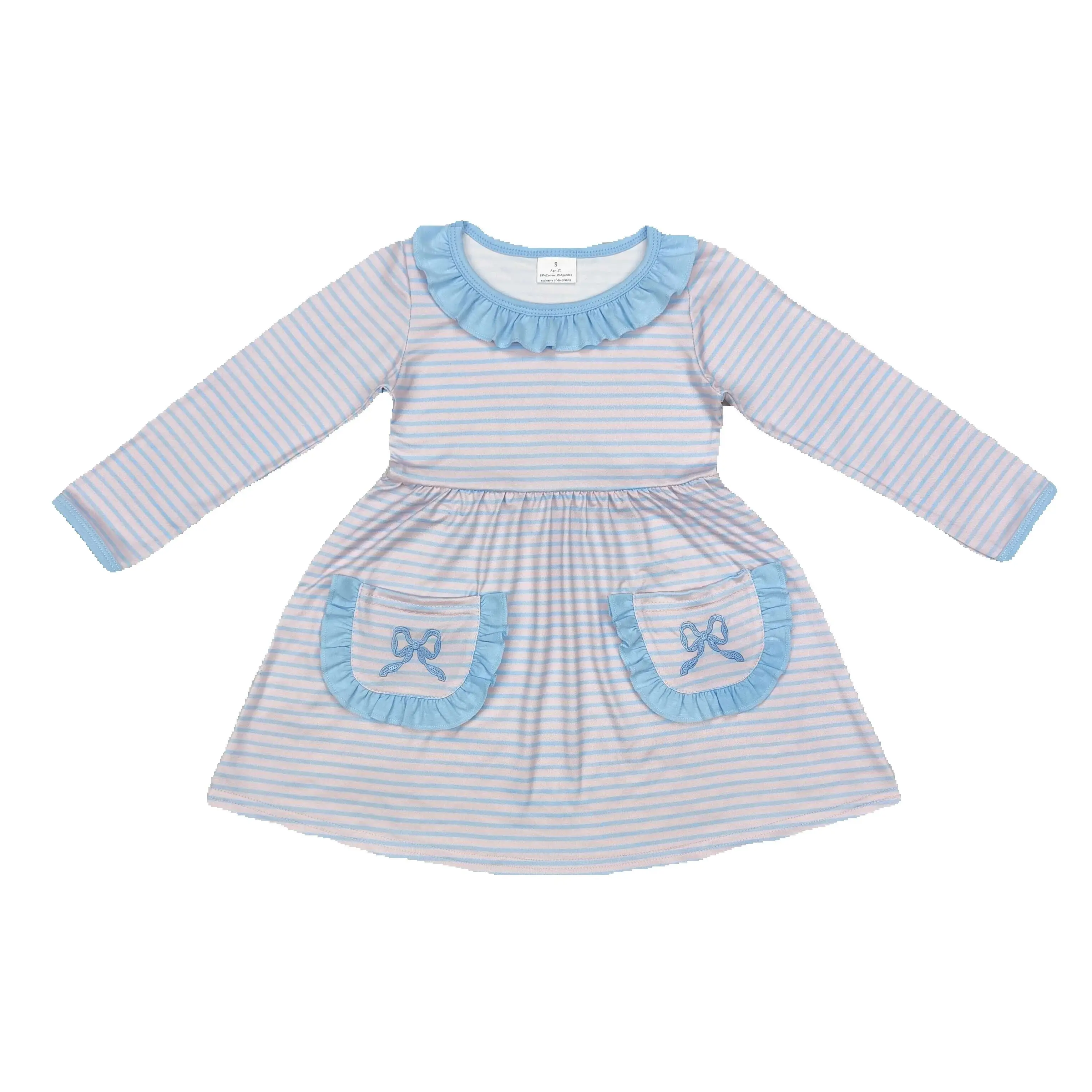 NEW rts baby fashion girls long sleeve dress wholesale boutique embroidered bow pattern fall girls dress
NEW rts baby fashion girls long sleeve dress wholesale boutique embroidered bow pattern fall girls dress