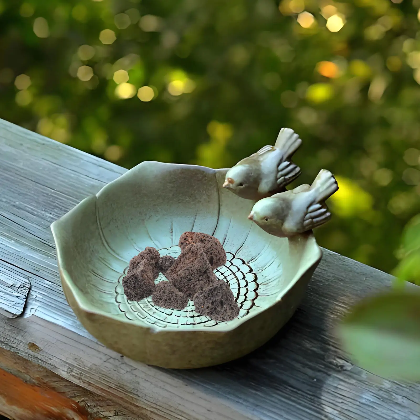 Bird Bath Volcanic Stone Fish Tank Decorations Decorative Stones for Miniature Fairy Gardens
Bird Bath Volcanic Stone Fish Tank Decorations Decorative Stones for Miniature Fairy Gardens