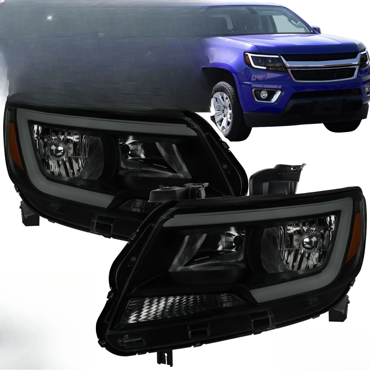 Smoke Fits 2015-2022 Chevy Colorado LED DRL Halogen Type Headlights Left+Right
Smoke Fits 2015-2022 Chevy Colorado LED DRL Halogen Type Headlights Left+Right