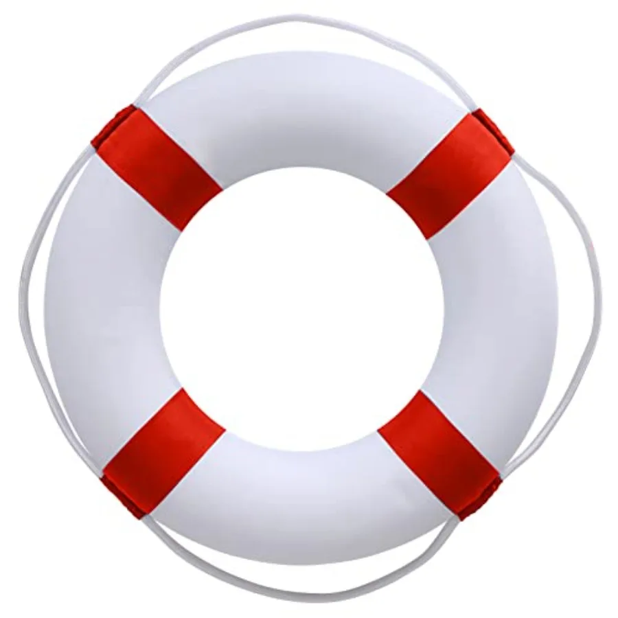 20 Inch Safety Life Preserver Ring Buoy for Swimming Swim Foam Ring - Pool Safety Throw Rings Rescue Lifeguard Wall Decoration
20 Inch Safety Life Preserver Ring Buoy for Swimming Swim Foam Ring - Pool Safety Throw Rings Rescue Lifeguard Wall Decoration