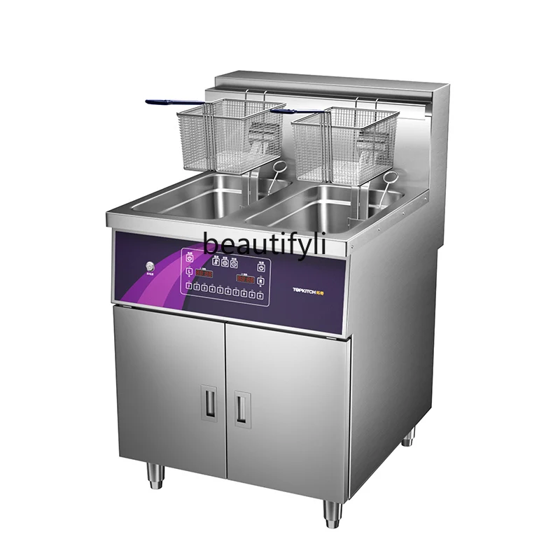 Electric fryer Commercial intelligent computer version Vertical fryer Double cylinder fryer Large capacity, frying machine
Electric fryer Commercial intelligent computer version Vertical fryer Double cylinder fryer Large capacity, frying machine