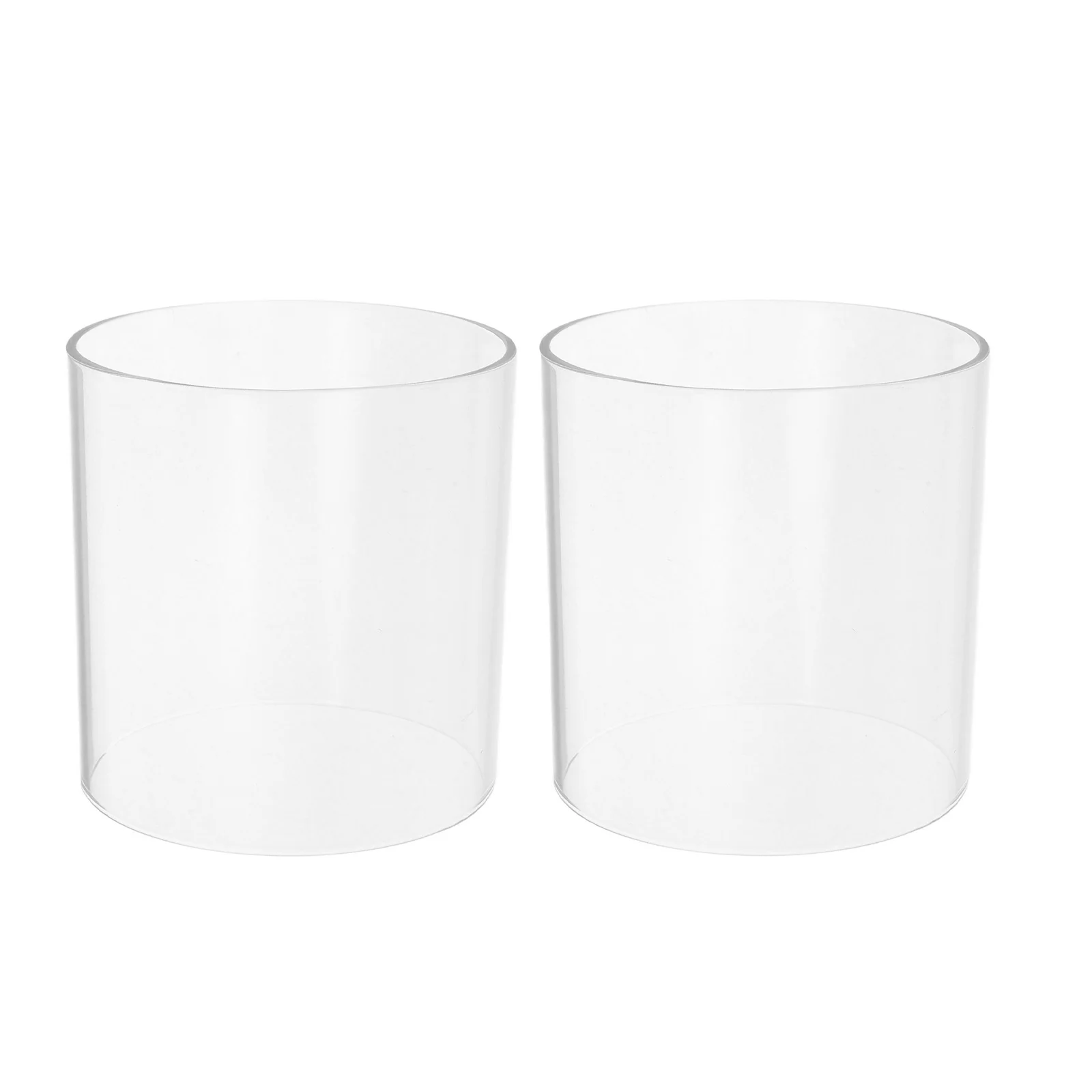 2Pcs Glass Shade Open Ended Cylinder Lamp Cover Windproof Clear Sleeve for Home Decor Glass Chimney for Candles
2Pcs Glass Shade Open Ended Cylinder Lamp Cover Windproof Clear Sleeve for Home Decor Glass Chimney for Candles
