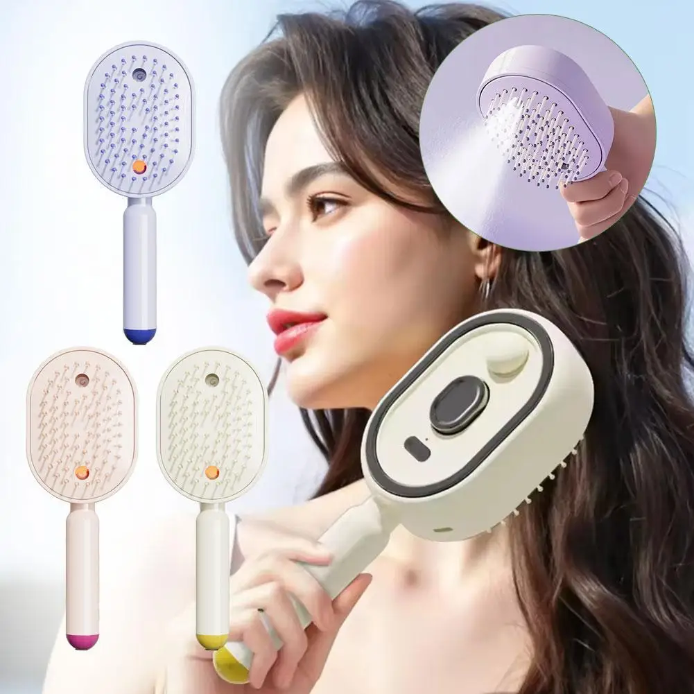 Electric Spray Air Cushions Massage Comb 3 in 1 Self Cleaning Steam Essential Oil Brush Rechargeable Spray Scalp Massager Combs
Electric Spray Air Cushions Massage Comb 3 in 1 Self Cleaning Steam Essential Oil Brush Rechargeable Spray Scalp Massager Combs