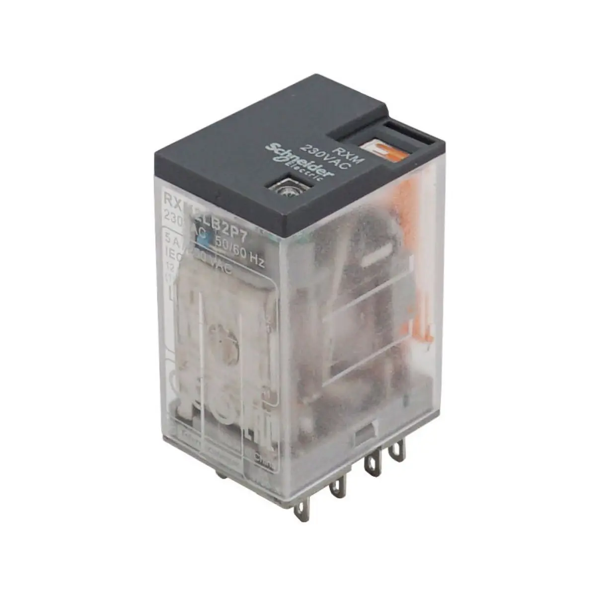 RXM2LB2P7 Miniature plug-in relay - Zelio RXM2L - 2 C/O - 230 V AC - 5 A - with LED
RXM2LB2P7 Miniature plug-in relay - Zelio RXM2L - 2 C/O - 230 V AC - 5 A - with LED