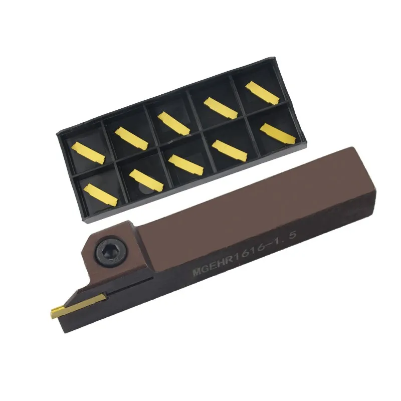 Anti-Abrasion Cut-off Blade Cutting Insert MGEHR1616-1.5 Lathe Cutter Grooving Tool Holder Carbon Steel For MGMN150 1.5mm Width
Anti-Abrasion Cut-off Blade Cutting Insert MGEHR1616-1.5 Lathe Cutter Grooving Tool Holder Carbon Steel For MGMN150 1.5mm Width