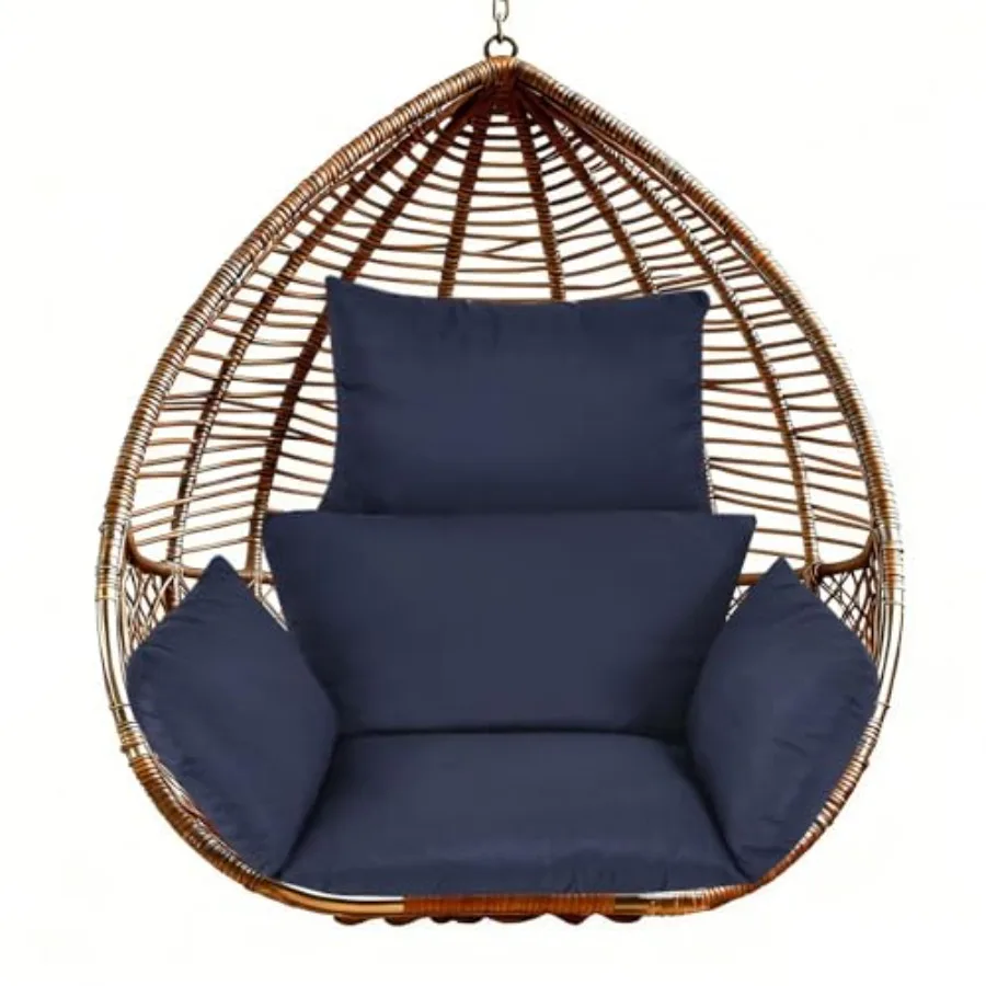 Indoor Outdoor Hanging Egg Chair Cushion Replacement Soft Swing Basket Chair Pads with Headrest Pillow for Living Room Porch Ba
Indoor Outdoor Hanging Egg Chair Cushion Replacement Soft Swing Basket Chair Pads with Headrest Pillow for Living Room Porch Ba