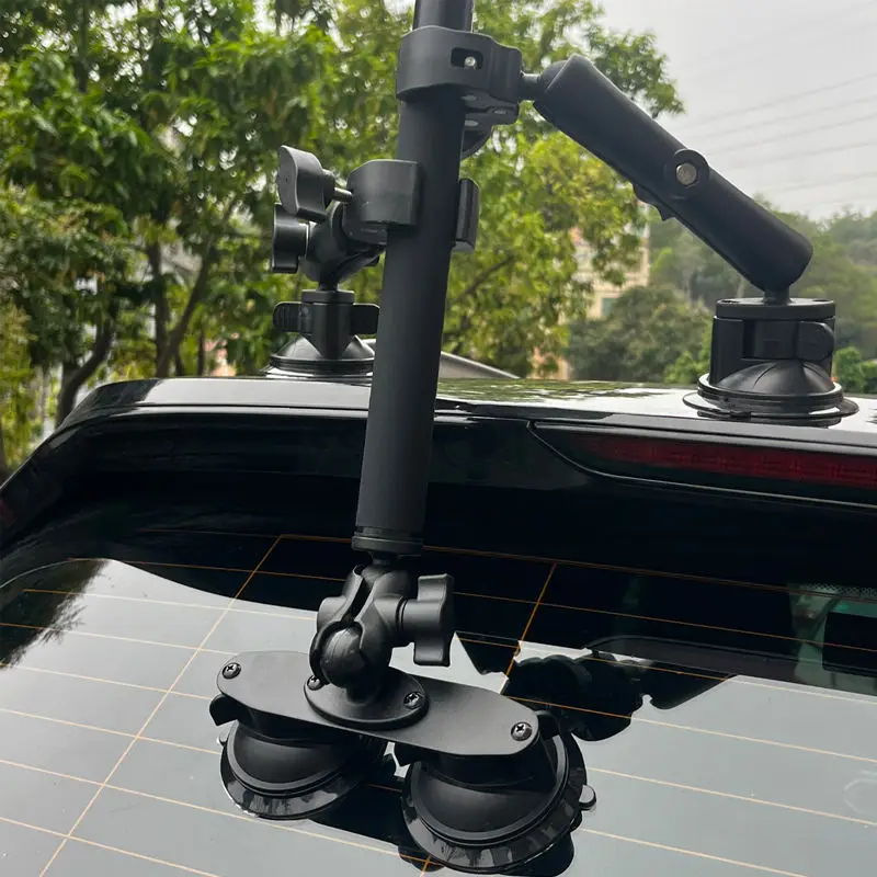 The third perspective car roof suction cup bracket is suitable for panoramic sports cameras
The third perspective car roof suction cup bracket is suitable for panoramic sports cameras