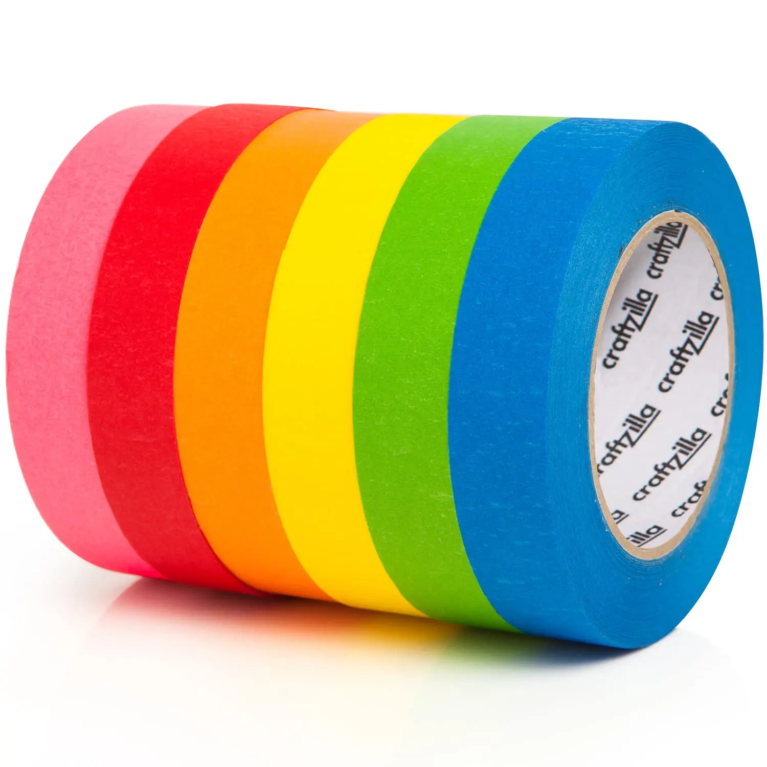 6 Color Masking Tape Rolls, 990 Feet x 1 Inch, Vibrant Painters Tape for Crafts, Labeling & DIY Projects
6 Color Masking Tape Rolls, 990 Feet x 1 Inch, Vibrant Painters Tape for Crafts, Labeling & DIY Projects