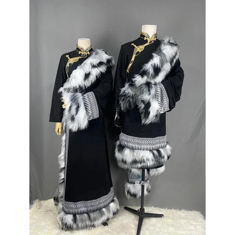 FC6Tibetan Clothes Men Women's Large Hair Collar Tibetan Robe Ethnic Minority Costume Nobility Dignified Long Short Style T@FC8!
FC6Tibetan Clothes Men Women's Large Hair Collar Tibetan Robe Ethnic Minority Costume Nobility Dignified Long Short Style T@FC8!