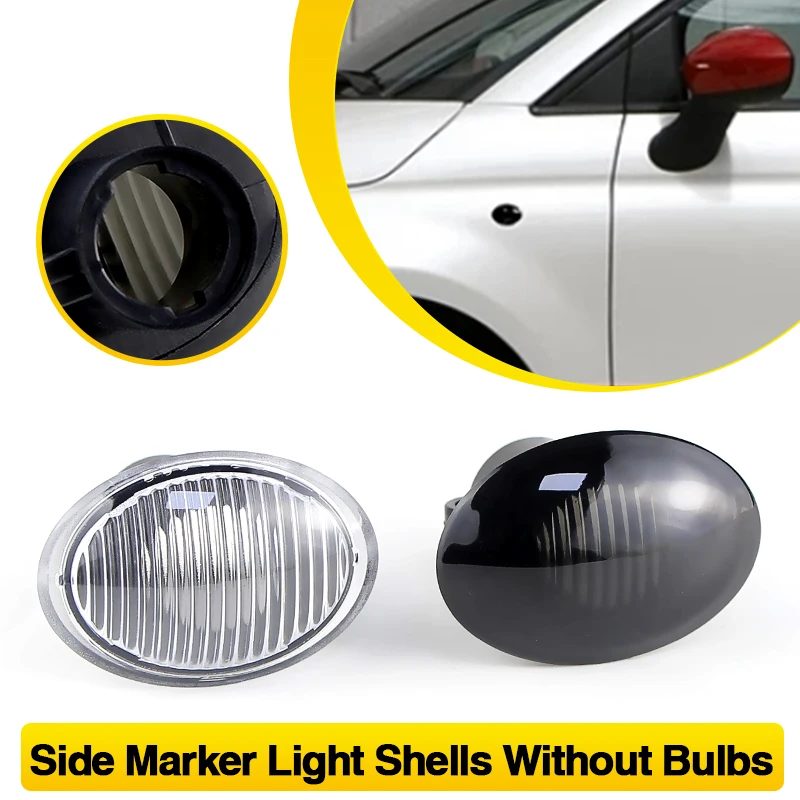 2PC OEM Shells For FIAT 500 500C 500L Ford KA Maserati Side Marker Light Housing Front Fender Lamp Covers Replacement Left/Right
2PC OEM Shells For FIAT 500 500C 500L Ford KA Maserati Side Marker Light Housing Front Fender Lamp Covers Replacement Left/Right