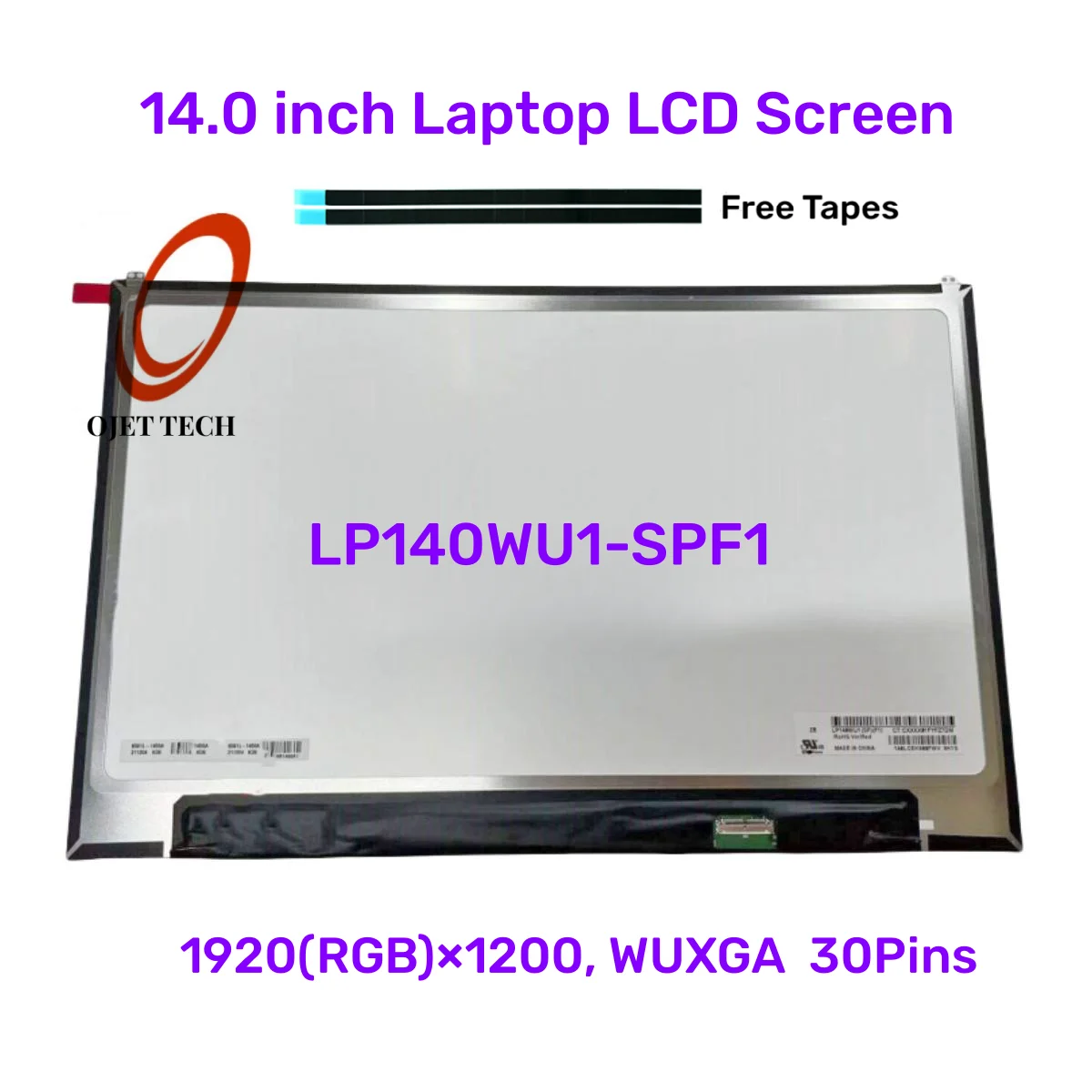 14" original LP140WU1-SPF1 Laptop LCD Screen Panel LP140WU1 SPF1 LED Display Monitor 1920X1200 30Pins Replacement
14" original LP140WU1-SPF1 Laptop LCD Screen Panel LP140WU1 SPF1 LED Display Monitor 1920X1200 30Pins Replacement