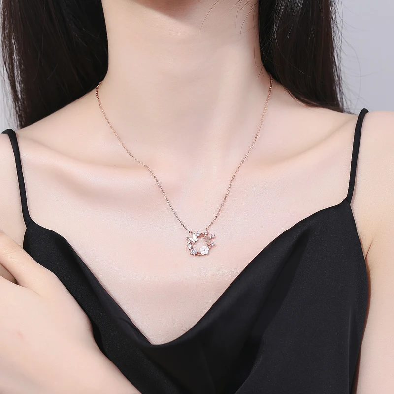 Classic Butterfly Flower S925 Silver Pendant Necklace Women's Fine Jewelry Anniversary Party Gift
Classic Butterfly Flower S925 Silver Pendant Necklace Women's Fine Jewelry Anniversary Party Gift