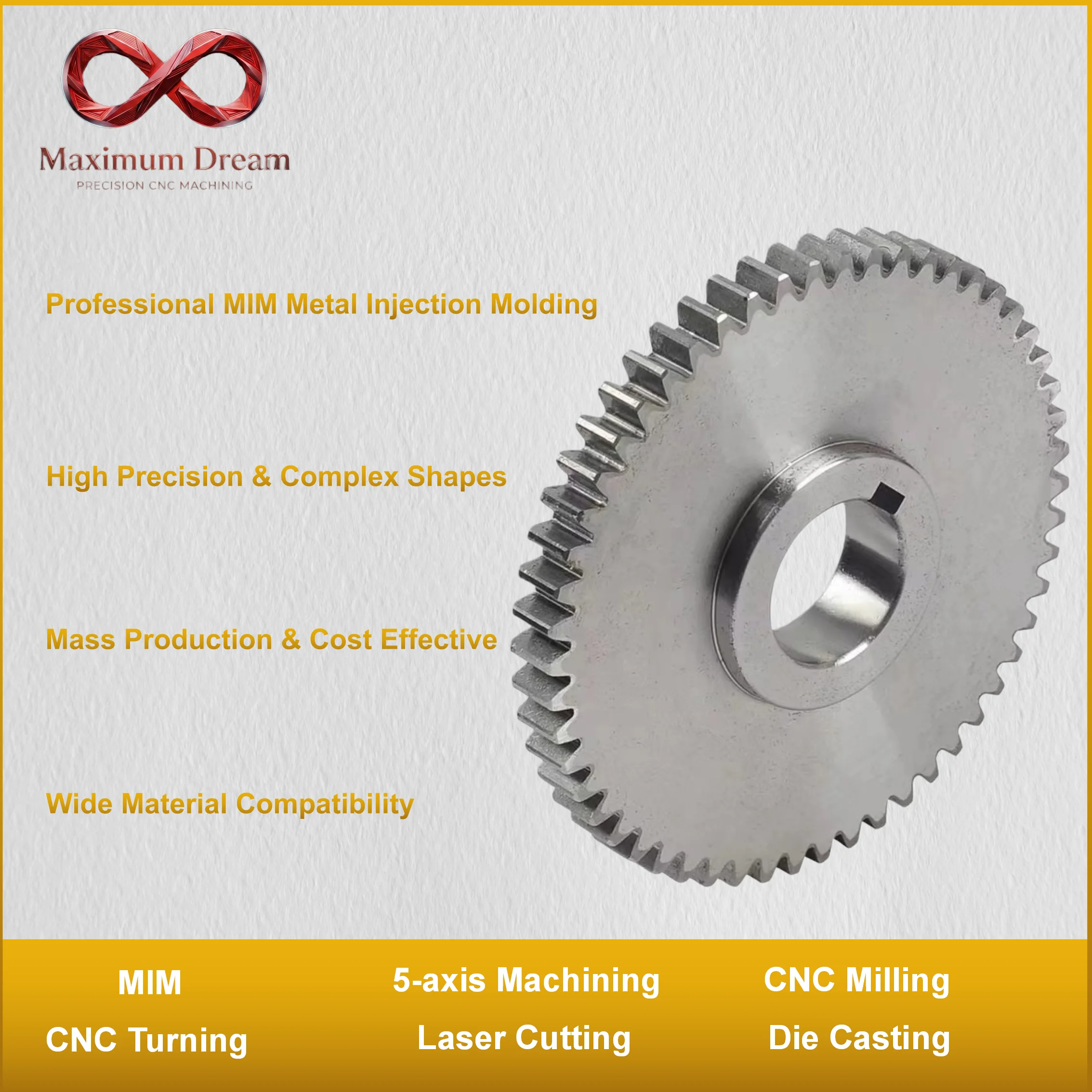High Precision MIM Metal Injection Molding Custom Alloy Powder Metallurgy Machining Service
High Precision MIM Metal Injection Molding Custom Alloy Powder Metallurgy Machining Service