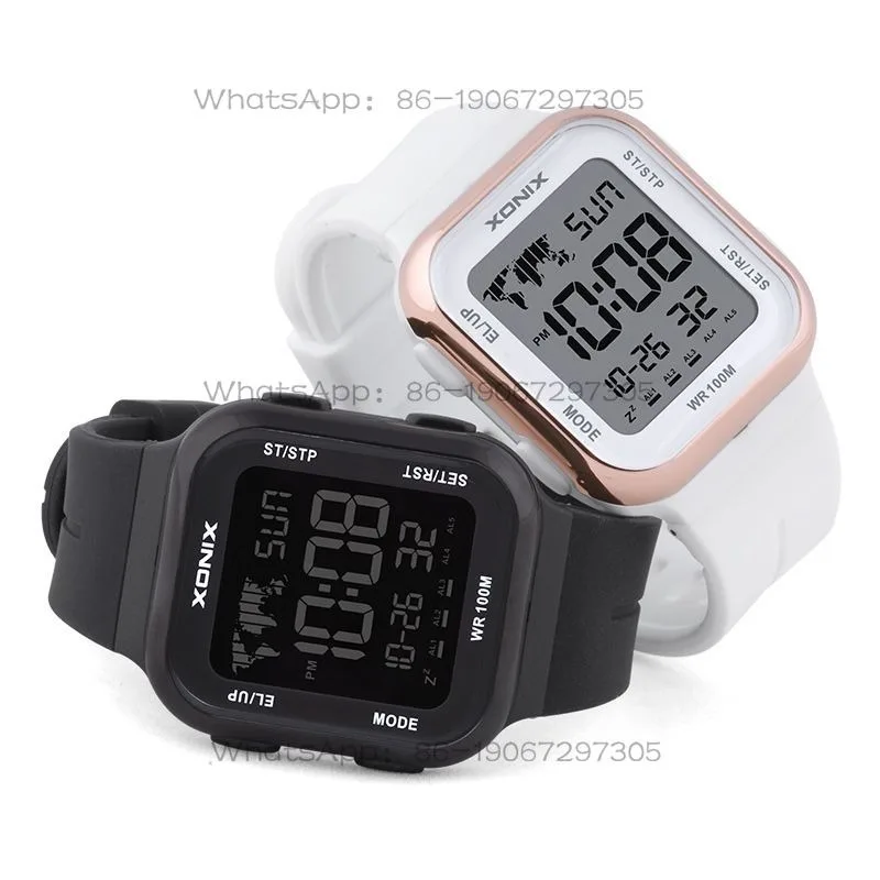Accurate New Large Digital Electronic Watch Men's Middle School Student Waterproof Sports Alarm Black Small Square Watch
Accurate New Large Digital Electronic Watch Men's Middle School Student Waterproof Sports Alarm Black Small Square Watch