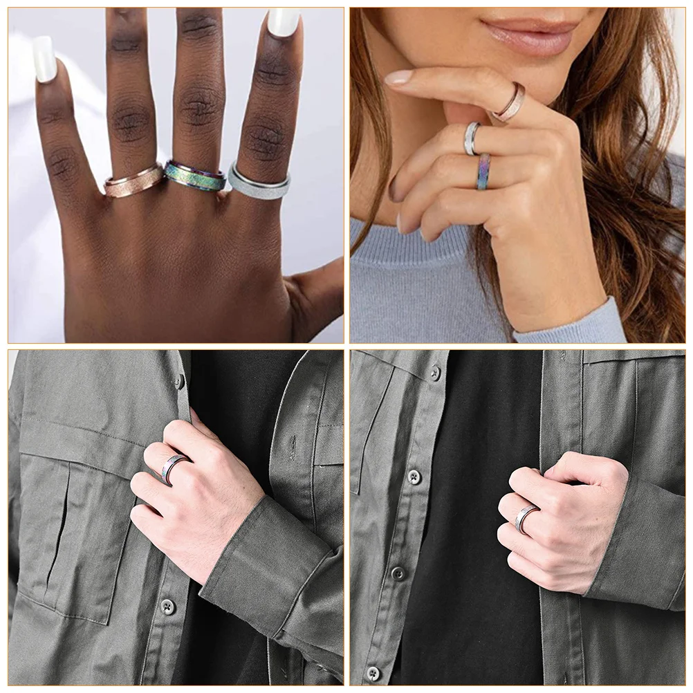 3 Pcs Rotating Stainless Steel Ring Jewelry Rings Decorative Finger Trendy Stacling Mens Swivel and Women 
3 Pcs Rotating Stainless Steel Ring Jewelry Rings Decorative Finger Trendy Stacling Mens Swivel and Women