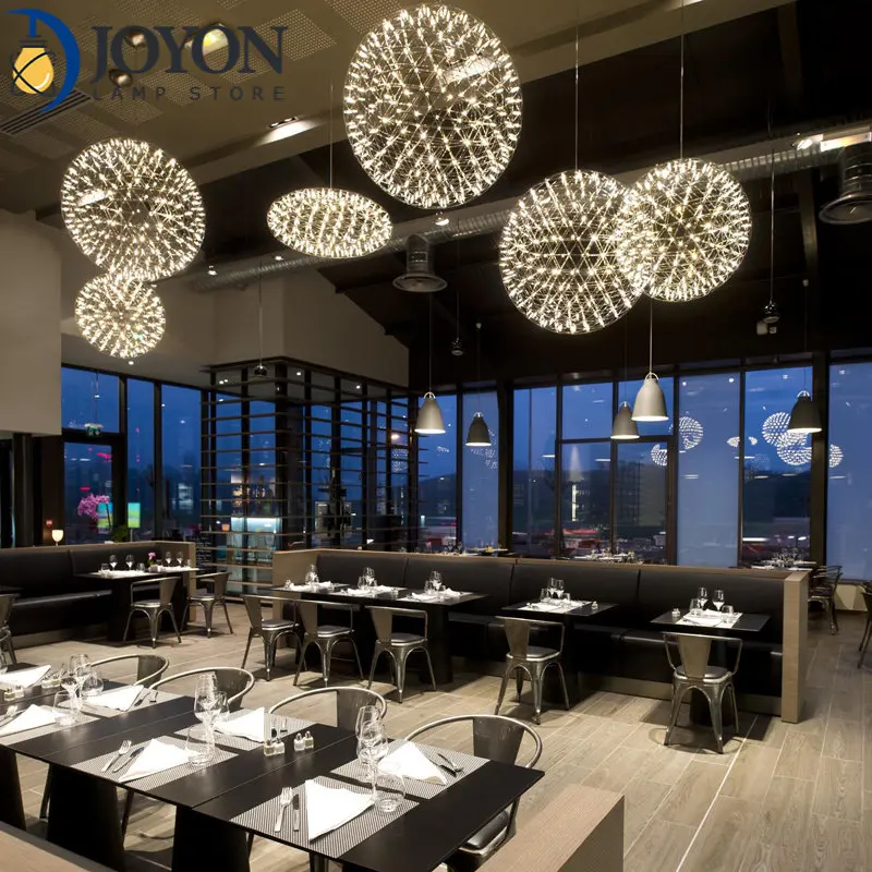 18LED 20CM Modern Brief Loft Spark Ball Chandelier Fixture Firework Ball Stainless Steel Lobby Pendant Lamp Home Deco Lighting
18LED 20CM Modern Brief Loft Spark Ball Chandelier Fixture Firework Ball Stainless Steel Lobby Pendant Lamp Home Deco Lighting