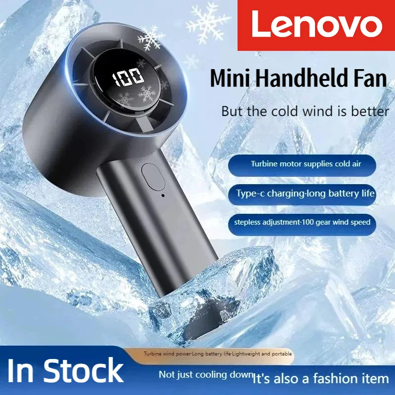 Lenovo Portable Mini Handheld Fan With LED Display Semiconductor Refrigeration 100 Speeds USB Rechargeable Battery Outdoor Fan
Lenovo Portable Mini Handheld Fan With LED Display Semiconductor Refrigeration 100 Speeds USB Rechargeable Battery Outdoor Fan