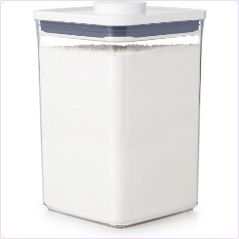 Airtight food storage container - 4.4 quarts/4.2 liters, maximizing storage space, easy to open with one hand.
Airtight food storage container - 4.4 quarts/4.2 liters, maximizing storage space, easy to open with one hand.