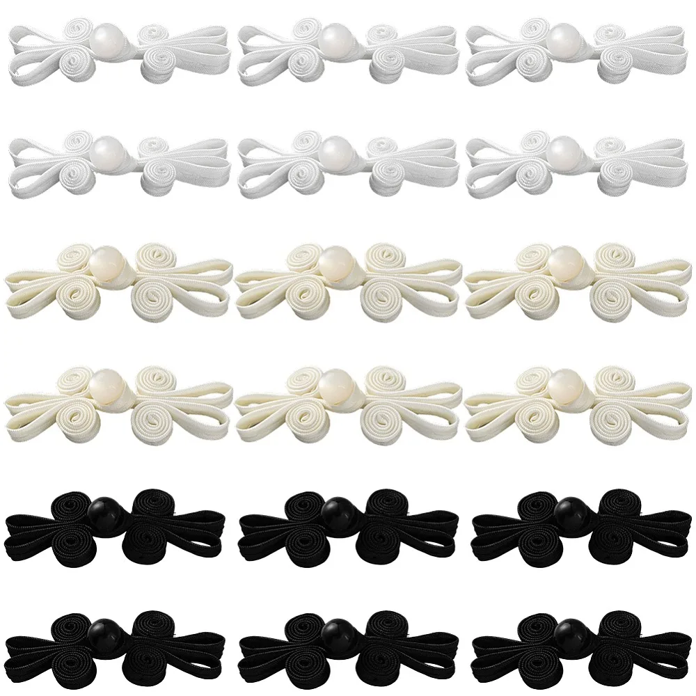 30Pcs 3 Colors Handmade Chinese Frog Knot Buttons Sets Satin Buttons with Resin Beads Mixed Color 65x23x7mm 10pcs/color
30Pcs 3 Colors Handmade Chinese Frog Knot Buttons Sets Satin Buttons with Resin Beads Mixed Color 65x23x7mm 10pcs/color