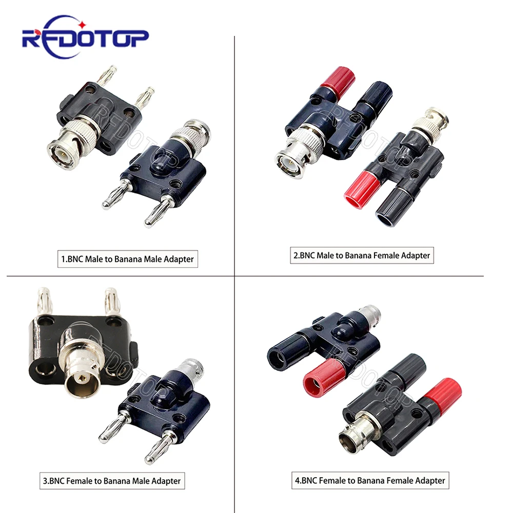 1Pcs BNC Banana to Two Dual 4mm Banana Male Female Jack Coaxial Connector Tee Type 3Way Splitter RF Adapter
1Pcs BNC Banana to Two Dual 4mm Banana Male Female Jack Coaxial Connector Tee Type 3Way Splitter RF Adapter