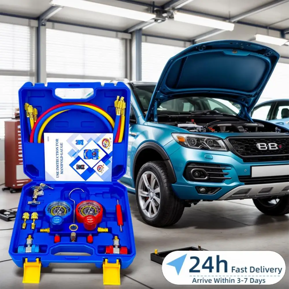 Набор манометров для диагностики кондиционеров (3-ходовой) для заправки фреоном R134A/R22/R410/R404
Набор манометров для диагностики кондиционеров (3-ходовой) для заправки фреоном R134A/R22/R410/R404