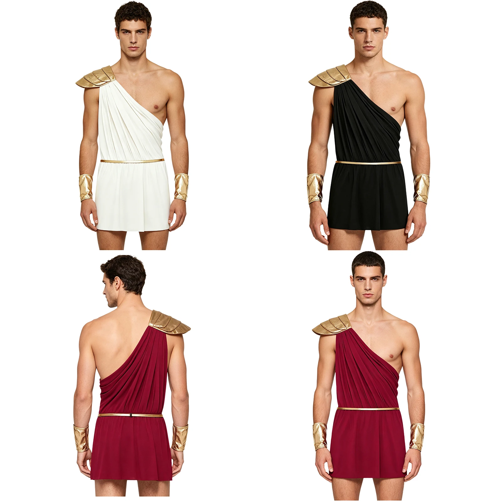 Men Greek Toga Bodysuit with Belt Cuffs God Zeus Mythology Ancient Egypt Roman Costume for Halloween Carnival Cosplay Party
Men Greek Toga Bodysuit with Belt Cuffs God Zeus Mythology Ancient Egypt Roman Costume for Halloween Carnival Cosplay Party