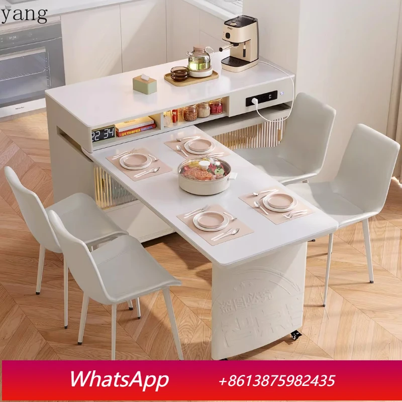 Обеденный стол LMM Cream Wind Rotating Island, интегрированный в дизайн, для небольших квартир, со столешницей из каменной плиты.
Обеденный стол LMM Cream Wind Rotating Island, интегрированный в дизайн, для небольших квартир, со столешницей из каменной плиты.