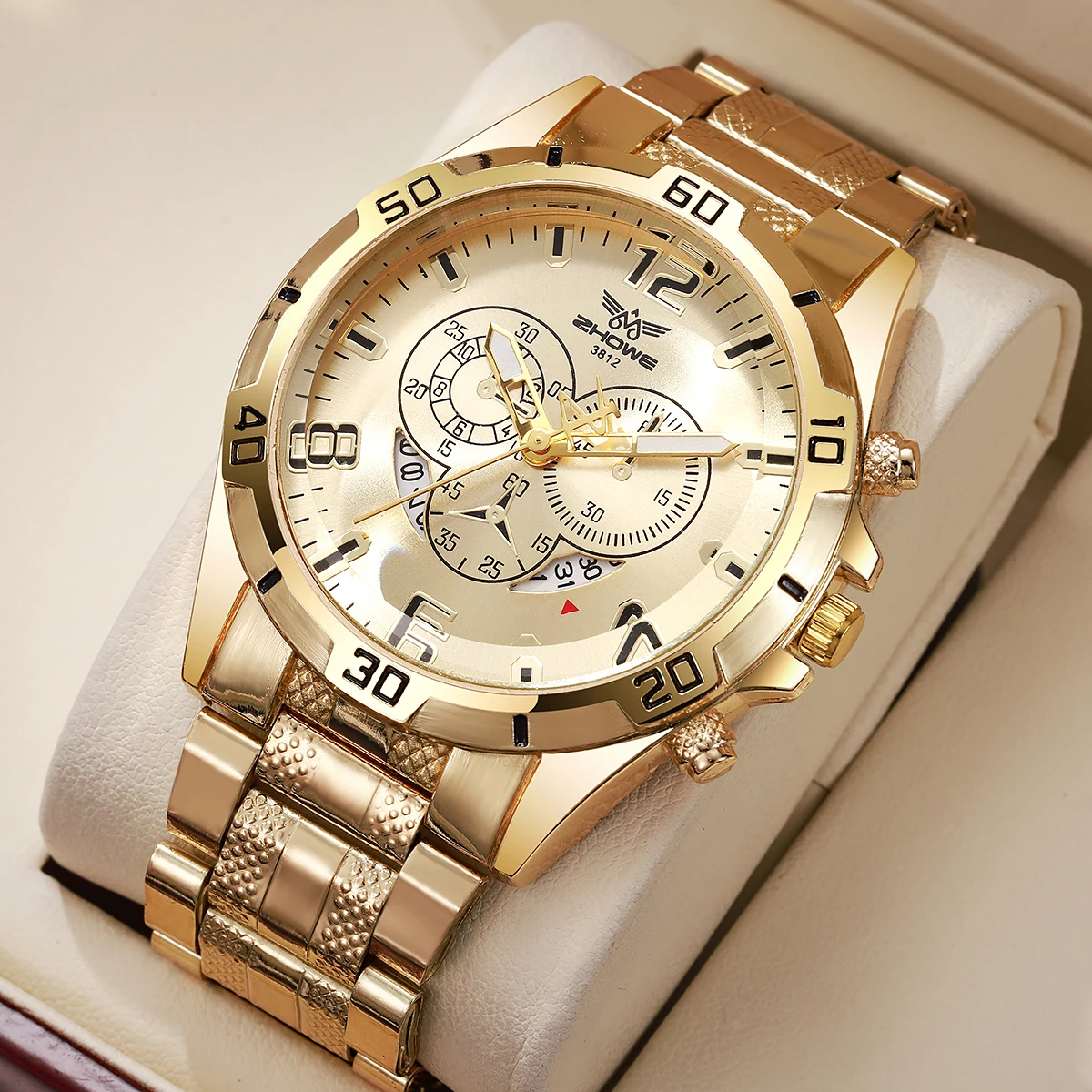 Rugged Sport Chronograph Watch for Men | Black/Silver/Gold Dial | Stainless Steel Band | Waterproof Quartz Wristwatch
Rugged Sport Chronograph Watch for Men | Black/Silver/Gold Dial | Stainless Steel Band | Waterproof Quartz Wristwatch