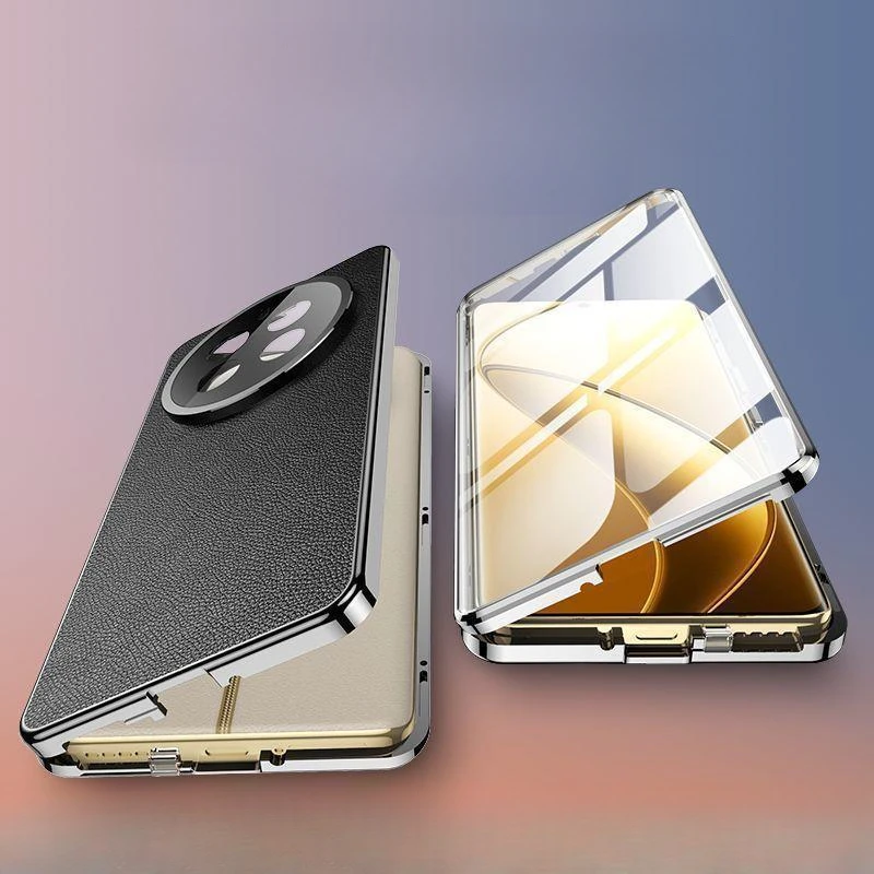Full Lens Protection Metal Magnetic Phone Case for Realme 13 Pro Plus 12x GT 6T 7 Pro 5G Temper Glass Leather Back Cover Cases
Full Lens Protection Metal Magnetic Phone Case for Realme 13 Pro Plus 12x GT 6T 7 Pro 5G Temper Glass Leather Back Cover Cases