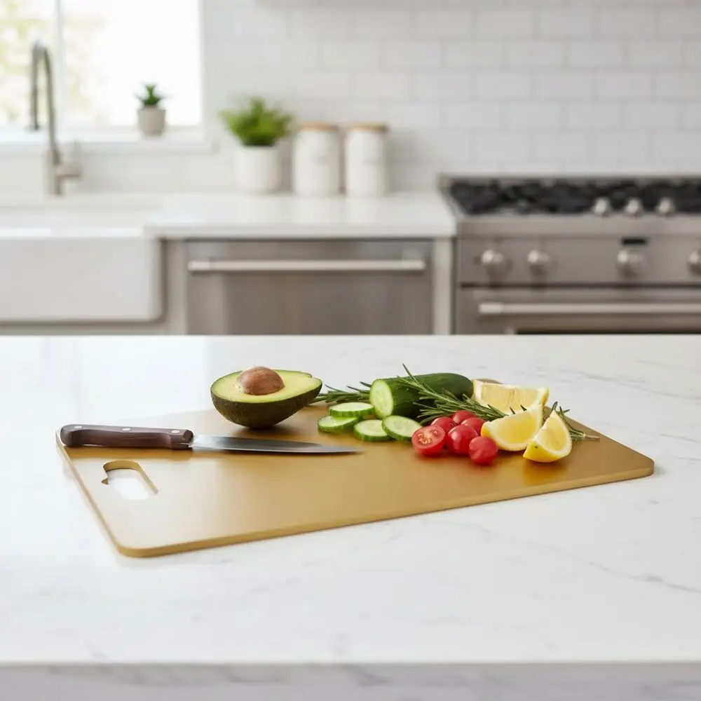 Прямоугольная разделочная доска из нержавеющей стали 304, устойчивая к плесени, двусторонняя, дезодорированная
Прямоугольная разделочная доска из нержавеющей стали 304, устойчивая к плесени, двусторонняя, дезодорированная