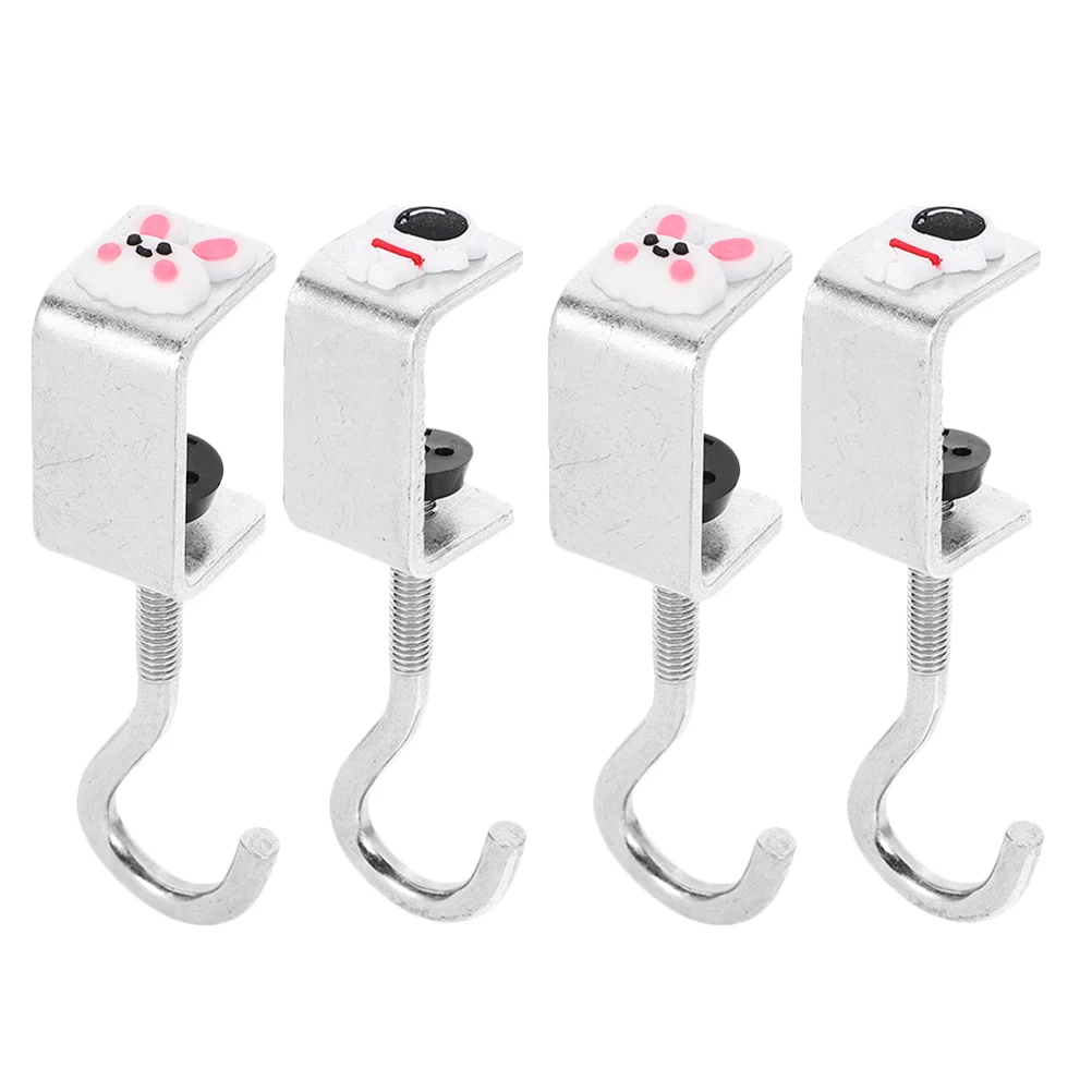 4pcs Schoolbag Hooks Desk Hangers Backpack Clamps Handbag Mounts White Rabbit Astronaut Man Adjustable Table-side Hanging Bag
4pcs Schoolbag Hooks Desk Hangers Backpack Clamps Handbag Mounts White Rabbit Astronaut Man Adjustable Table-side Hanging Bag