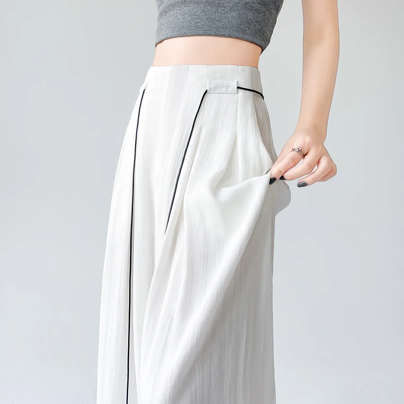 wide-leg pants, 2025 summer high-waisted straight-cut casual pants with a draping effect, similar to a skirt, Yamamoto pants
wide-leg pants, 2025 summer high-waisted straight-cut casual pants with a draping effect, similar to a skirt, Yamamoto pants