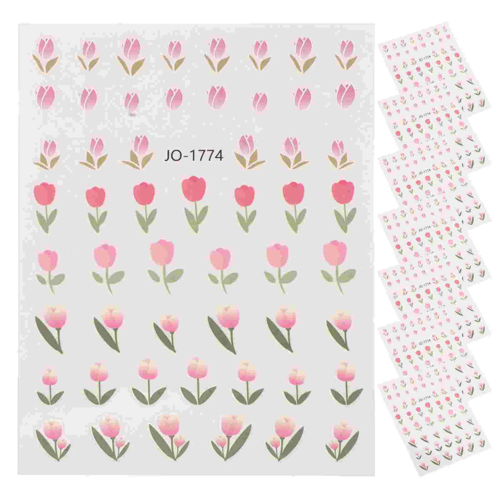 10PCS Tulip Nail Stickers 5D Embossed Floral Decals Self Adhesive Nail Supplies for Women and Girls for DIY Manicures Su
10PCS Tulip Nail Stickers 5D Embossed Floral Decals Self Adhesive Nail Supplies for Women and Girls for DIY Manicures Su
