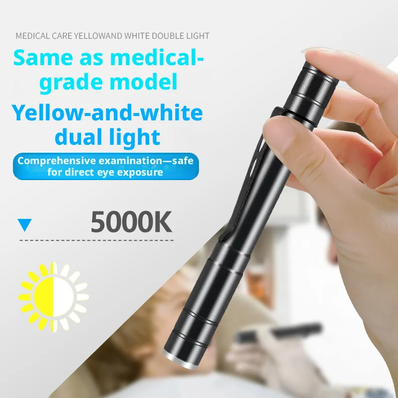 SHINEKNOT LED Dual Light Source Nurse Pen Light Medical Small Flashlight Mini Portable Ophthalmic Ear Nose Throat Oral Lamp
SHINEKNOT LED Dual Light Source Nurse Pen Light Medical Small Flashlight Mini Portable Ophthalmic Ear Nose Throat Oral Lamp