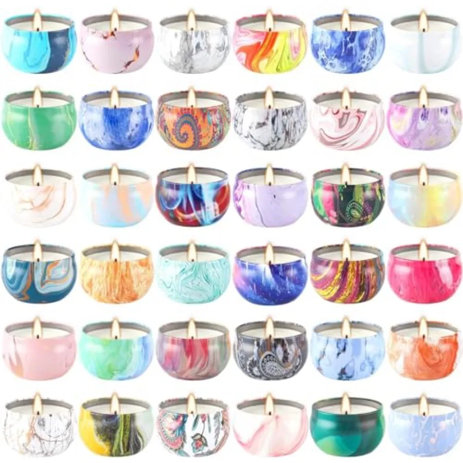 36 Pack Scented CandlesSoy Wax Travel Tin Jar Candles Aromatherapy Candles for Home 2.5 OZ Scented Candles for Mom for Christma
36 Pack Scented CandlesSoy Wax Travel Tin Jar Candles Aromatherapy Candles for Home 2.5 OZ Scented Candles for Mom for Christma