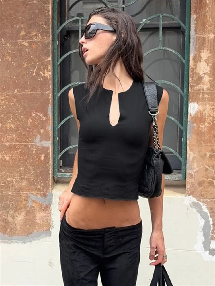2026 White Slim V-Neck Tank Top Pullover Women's Sleeveless Patchwork Fashion Cropped Top Vest Summer Female Y2K Top Tee New
2026 White Slim V-Neck Tank Top Pullover Women's Sleeveless Patchwork Fashion Cropped Top Vest Summer Female Y2K Top Tee New