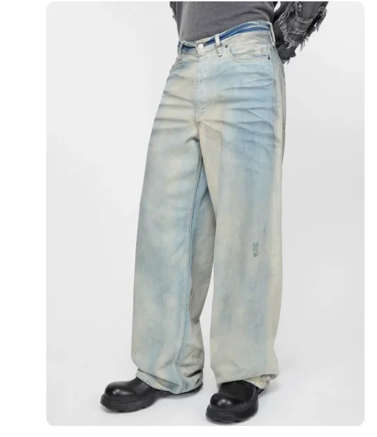 AC style 25SS ripped cat whisker 1981M print light blue straight loose jeans neutral
AC style 25SS ripped cat whisker 1981M print light blue straight loose jeans neutral