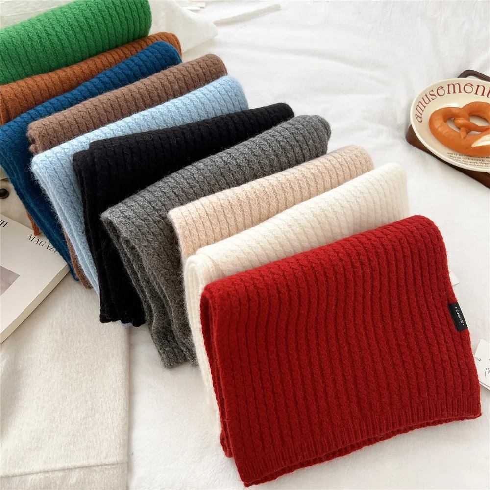 100% Wool Neck Scarves Woman Autumn Winter Korea Fashion Red Green Gray Black Blue Knitted Scarf Winter Female Scarf
100% Wool Neck Scarves Woman Autumn Winter Korea Fashion Red Green Gray Black Blue Knitted Scarf Winter Female Scarf