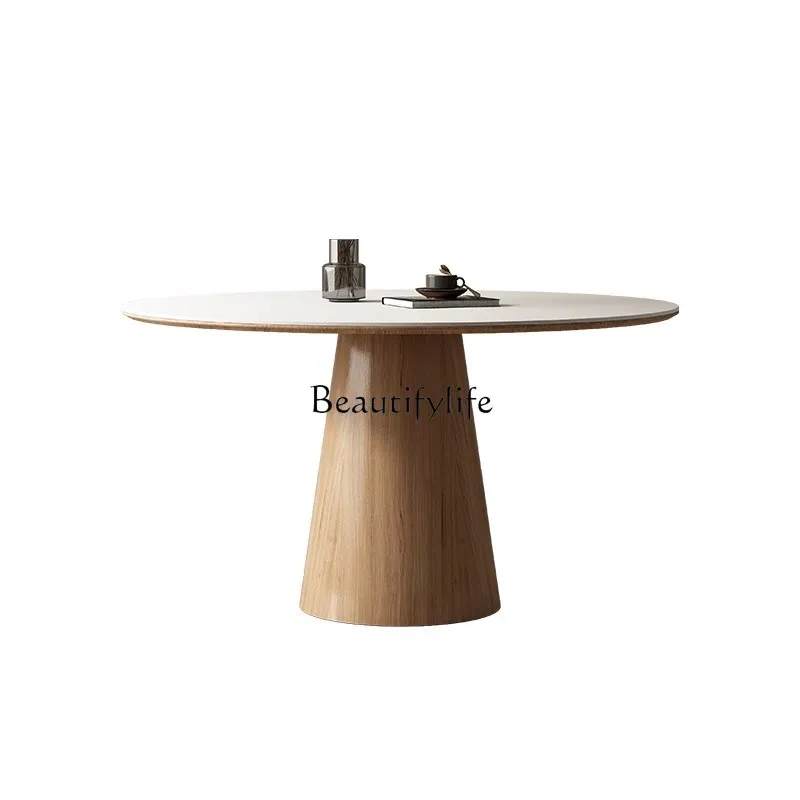 Solid wood round dining table pure white simple household small apartment retro solid wood dining table
Solid wood round dining table pure white simple household small apartment retro solid wood dining table