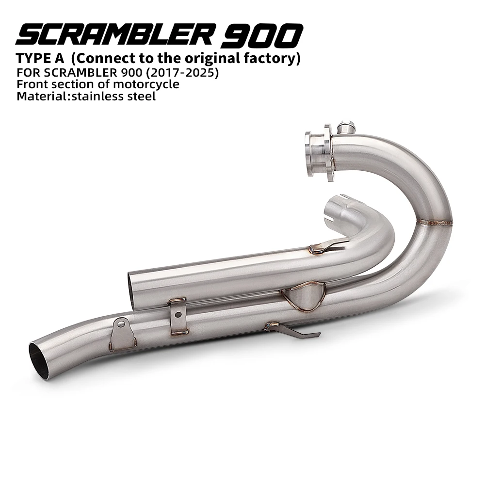 For Scrambler 900 2017 - 2025 Stainless Steel Muffler With Mesh Motorcycle Exhaust System
For Scrambler 900 2017 - 2025 Stainless Steel Muffler With Mesh Motorcycle Exhaust System