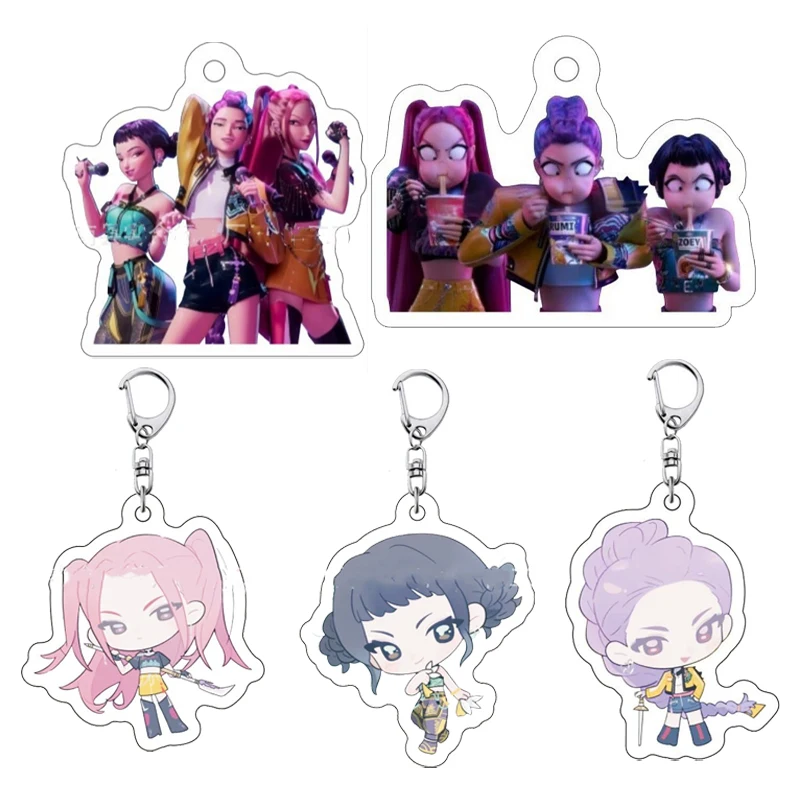 KPop Demon Hunters Figures Acrylic Keychains Cartoon Anime Keyrings Pendant Kawaii Creative Car Bags Key Holders Boys Girls Gift
KPop Demon Hunters Figures Acrylic Keychains Cartoon Anime Keyrings Pendant Kawaii Creative Car Bags Key Holders Boys Girls Gift