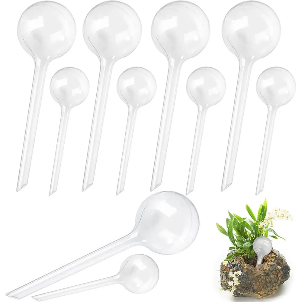 10 Pack Clear Plant Watering Globes, Plastic Self Watering Bulbs for Indoor Plants, Garden Water Device Automatic Plant Waterer
10 Pack Clear Plant Watering Globes, Plastic Self Watering Bulbs for Indoor Plants, Garden Water Device Automatic Plant Waterer